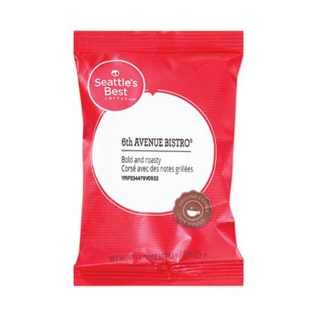 Five Star Distributors SeattlesBe, PREMEASURED COFFEE PACKS, 6TH AVENUE BISTRO, 2 OZ PACKET, 18PK 11008560